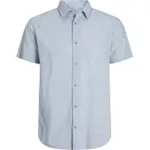 Jack & Jones Structure Short Sleeve Shirt Bleu S Homme