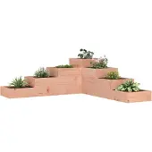 vidaXL Escalier pour plantes 4 marches 106x104,5x36 cm Bois massif Douglas