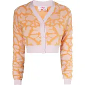 Mymo Cardigan violet pastel / orange