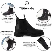 Tamaris Chelsea Boots noir