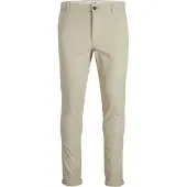 Jack & Jones Pantalon chino 'JJMarco' crème / noir