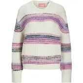 Jack & Jones Simone Space Dye Jjxx Sweater Blanc S Femme