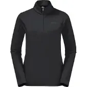Jack Wolfskin Baiselberg Half Zip Fleece Noir M Femme