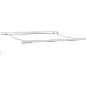 vidaXL Store rétractable vert et blanc 300 x 250 cm Tissu et métal