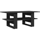 vidaXL Table basse noire 102x55x42 cm Bois composite