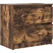 vidaXL Armoire TV chêne fumé 60x35x54 cm Bois composite