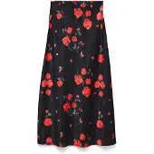 Vero Moda Jupe vert foncé / rouge / noir