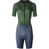 Santini Leaf Short Sleeve Trisuit Vert XS Femme
