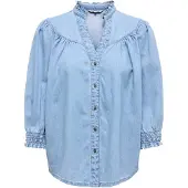 ONLY Chemisier 'ONLRaYa' bleu denim