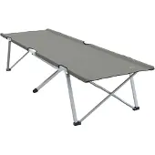 vidaXL Lit pliant pour le camping Gris 194 x 62,5 x 42,5 cm