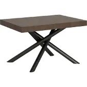 Itamoby - Table extensible 130/390x90 cm Famas noyer pieds anthracite