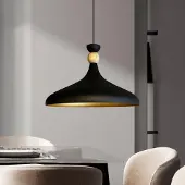 Bamyum Champion Pendelleuchte Holz Schwarz (E27)