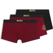 BOSS Cny 10267312 01 Boxers 3 Units Rouge,Noir S Homme