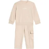 Adidas Survêtement 'Essentials' beige / blanc