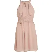 Vila Milina Halter Sleeveless Short Dress Rose 34 Femme