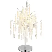 Globo Lampe de table Kinga Gris argenté