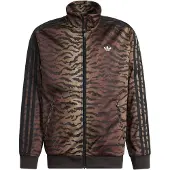 Adidas Veste de survêtement 'Firebird' marron / cappuccino / noir / blanc