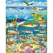Larsen Puzzle Animaux - Créatures marines de l'Atlantique Nord, 60 pièces.