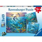 Ravensburger 3 X 49pcs Le monde animal de l'océan