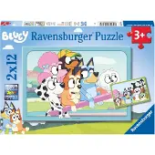 Ravensburger Puzzles 2 x 12 pièces : S'amuser avec Bluey