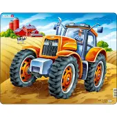 Larsen Puzzle Tracteur taille M 37 pièces