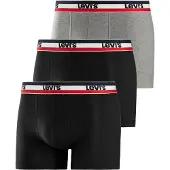 Levi's Logo Boxers 3 Units Noir,Gris S Homme