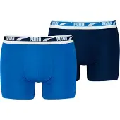 Puma Hommes, Sous-vêtements, Herren-Boxershorts „Everyday Multi Logo“ im 2er-Pack, (lot de 2, L)