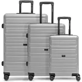 Redolz Ensemble de bagages gris argenté / noir