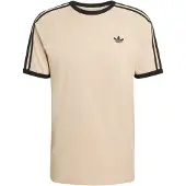 Adidas Originals 3 Stripes Short Sleeve T-shirt Beige XS Homme