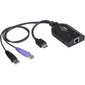 Aten KA7168 HDMI USB Virtual Media KVM Adapter Cable with Smart Card Reader (CPU Module) - rallonge écran-clavier-souris/audio/USB