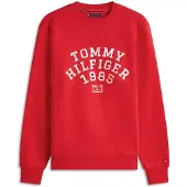 Tommy Hilfiger Sweat-shirt 'ARCH' rouge / blanc
