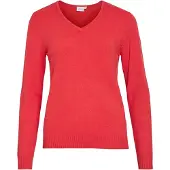 Vila Pull-over 'VIRil' rouge vif