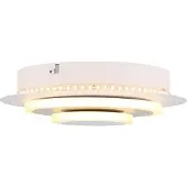 Globo Lampe murale blanche Odonell avec du bois
