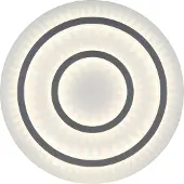 Globo Plafonnier LED, blanc, cristaux, intensité lumineuse variable, télécommande, D 55 cm