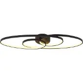 Globo Lampe de plafond à design Spira Noir