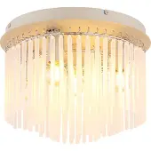 Globo Plafonnier Gorley brun sable avec verre Ø 32cm