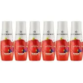 SodaStream Concentrés - Paquet de 6 concentrés de grenadine sans sucre - Donne jusqu'à 54 l de boisson - 440 ml