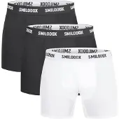 SMILODOX Boxers 'Larry' noir / blanc