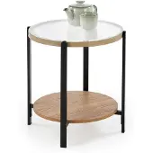 Halmar Table basse KAMALA S 53cm chêne naturel/noir