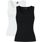 Pieces Haut 'PCAmelia' noir / blanc