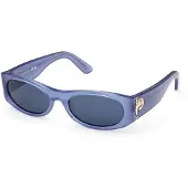 Pucci Ep0243 Woman Sunglasses Bleu Blue/CAT3 Femme