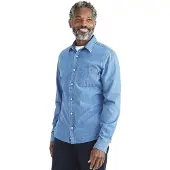 Dockers A1114-0045 Slim Icon Long Sleeve Shirt Bleu S Homme