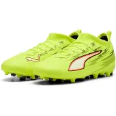 Puma Chaussure de sport 'Ultra 6 Match' jaune fluo / orange / noir / blanc