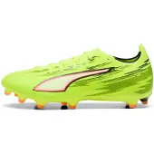 Puma Chaussure de foot 'Ultra 6 Match' jaune fluo / rouge clair / noir / blanc
