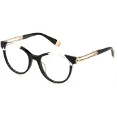 Furla Lunettes de Vue VFU672 51/19/135 Shiny black Acetate WOMAN VFU672