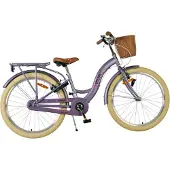 Volare Vélo enfant Blossom - Fille - 24 pouces - Violet - Deux freins à main