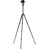 Fotopro X go Plus E 2 Tripode en carbone (Matières plastiques), Trépied, Noir