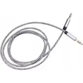 Libox Prise jack 3,5 mm - câble 3,5 mm 1,5 m fiche argent (LB0095) (1.50 m, Câble AUX)