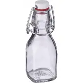 Westmark Bügelverschlussflasche eckig, 125 ml, Bocal de conservation, Transparent
