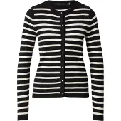 Vero Moda Cardigan 'VMHAPPY' noir / blanc